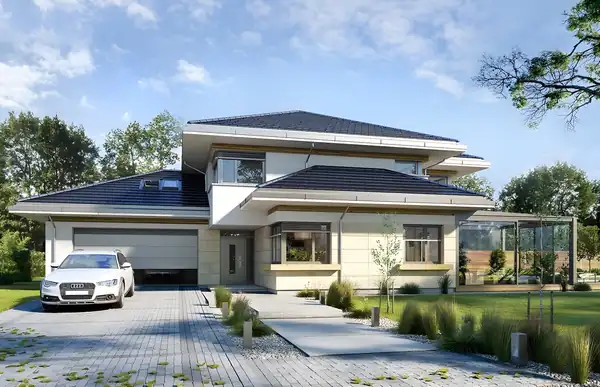 4 Bedroom Modern House Plan 3143 sq ft – image 2