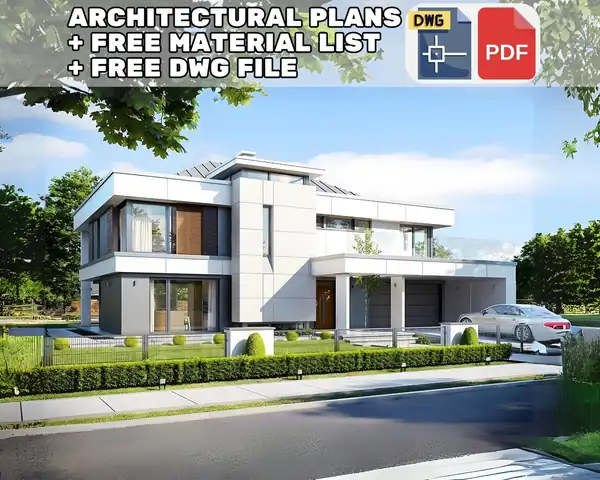 Modern 5 Bed Villa Plan 3315 sq ft – image 3